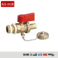 Brass Gas Ball Valves Butterfly Handle Mini Gas Ball Valve with Connector Manufactory